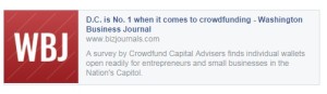 D.C is No. 1 when it comes to crowdfunding - Washington Business Journal