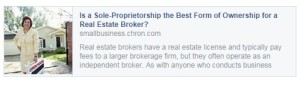 Is a Sole Proprietorship the Best From of Ownership for a Real Estate Broker